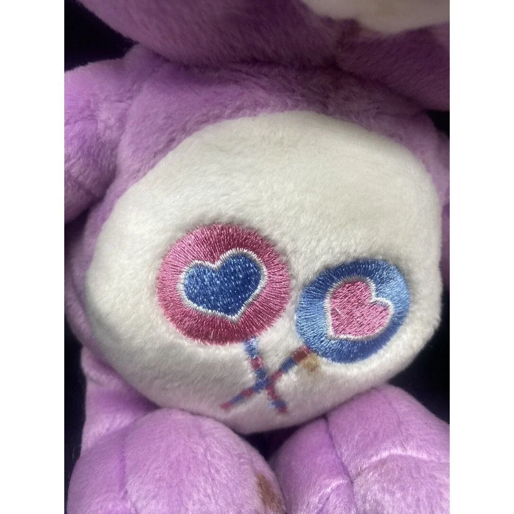 Vtg Care Bears Share Bear Lollipops Purple 10